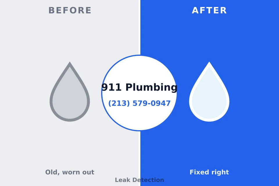 Before and after: plumbing repair New Philadelphia, OH
